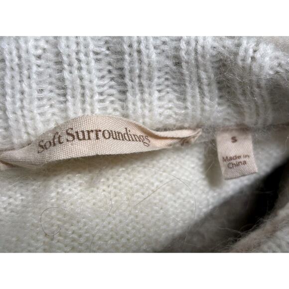 Soft Surroundings Alpaca Wool Tundra Sweater Women's Size S In Desert Stone - Picture 3 of 7